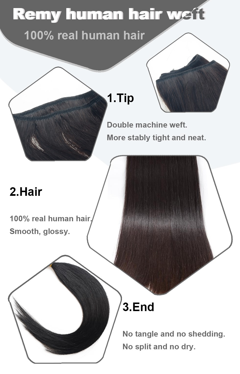 Remy human hair weft Remy human hair weft