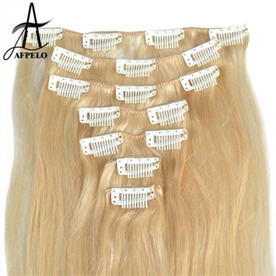 ヘアエクステンションの生のクリップ