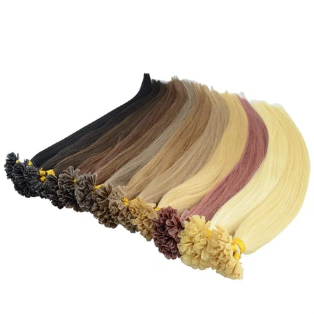 Blonde Nail Tip Hair Extensions