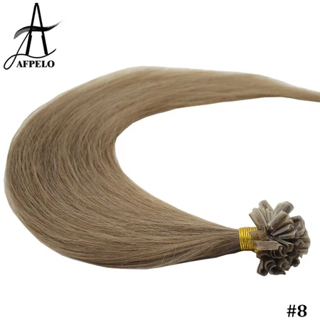 Blonde U tip hair extension
